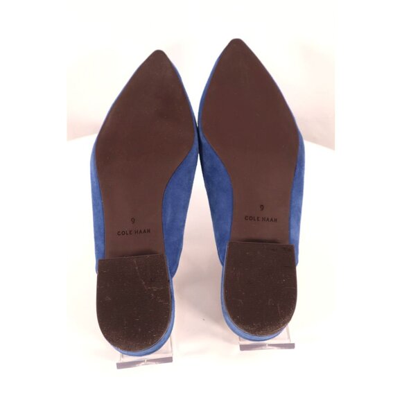 Cole Haan Women's Blue Suede‎ Pointed-Toe Mules Size 9 - Picture 7 of 10